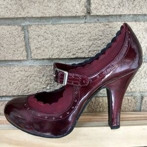 Mossimo Mary Janes with Buckle in "Wine"
